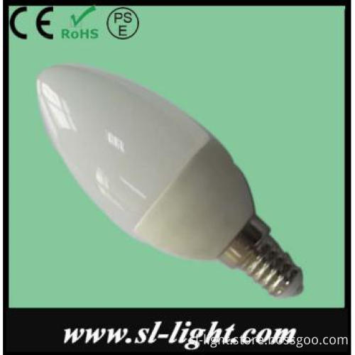 dimmable E14 3w led candle light